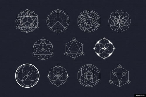 抽象线条 几何形状在平面设计中的无限可能